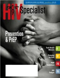 Tech Award Winners Potential for Prep PWP Guidelines HIV Fatigue