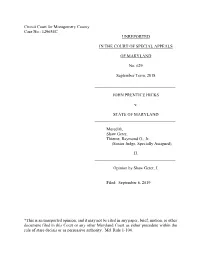 *This Is an Unreported Opinion, and It May Not Be Cited in Any Paper, Brief, Motion, Or Other Document Filed in This Court Or An