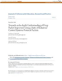 Towards an In-Depth Understanding of Deep Packet Inspection Using a Suite of Industrial Control Systems Protocol Packets Guillermo A