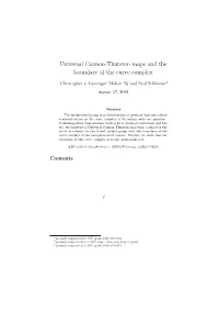 Universal Cannon-Thurston Maps and the Boundary of the Curve Complex