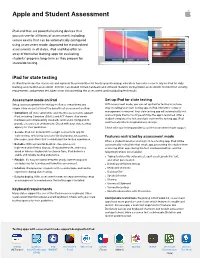 Apple and Student Assessment 2020