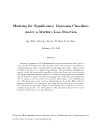 Bayesian Classifiers Under a Mixture Loss Function