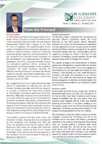 From the Principal