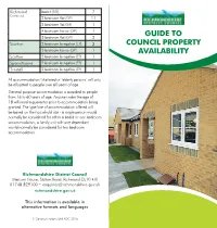 Guide to Council Property Availability
