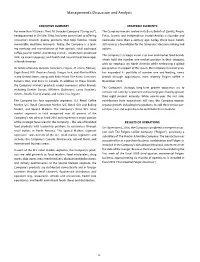 Management's Discussion and Analysis