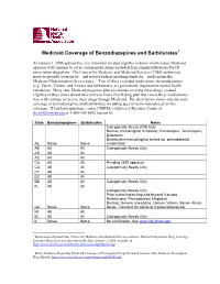 Medicaid Coverage of Benzodiazepines and Barbiturates1