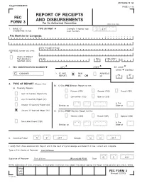 Report of Receipts and Disbursements FEC Form 3 (Revised 07/05) Pagepage 5 3 / 116