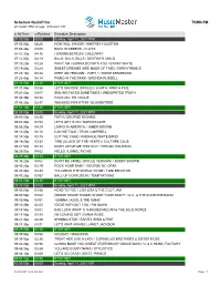 Schedule Quickprint TKRN-FM