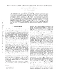 Stellar Structure Model in Hydrostatic Equilibrium in the Context of $ F