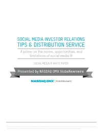 Tips & Distribution Service