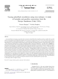 Tracing Paleofluid Circulations Using Iron Isotopes: a Study of Hematite