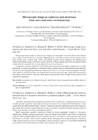 Microscopic Fungi on Cadavers and Skeletons from Cave and Mine Environments