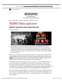 MIZZOU Magazine Site for Up-To-Date Content