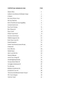 Per Alphabetical Order) PAGE
