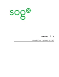 Sogo Installation Guide.Pdf