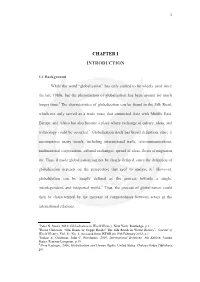 Chapter I Introduction