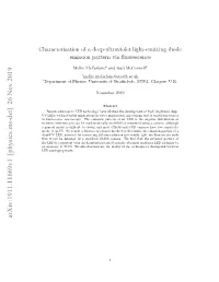 Characterisation of a Deep-Ultraviolet Light-Emitting Diode Emission Pattern Via Fluorescence