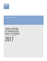 Proxy Statement for 2017 Annual Meeting of Shareholders