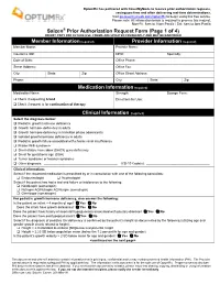 Saizen Prior Authorization Request Form (Page 1 of 4) DO NOT COPY for FUTURE USE