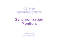 Synchronization Monitors