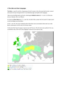 1 the Celts and Their Languages