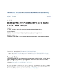 Communicating with an Energy Meter Using Iec 62056 Through Tcp/Ip Protocol
