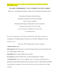 The Nature of Islamophobia: a Test of a Tripartite View in Five Countries