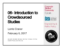 06- Introduction to Crowdsourced Studies