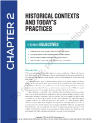 Chapter 2 Historical Contexts and Today's Practices