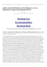 Jimi Hendrix and the Making of Are You Experienced: Updated and Expanded Online