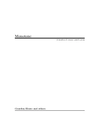 Monotone: a Distributed Version Control System