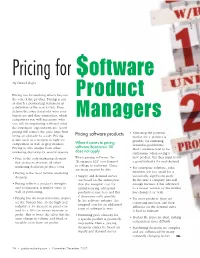Pricing for $Oftware by Daniel Shefer