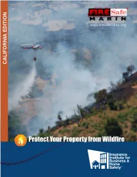 Protect Your Property from Wildfire Table of Contents