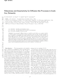 Robustness and Assortativity for Diffusion-Like Processes in Scale