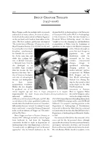 Bruce Graham Trigger (1937-2006)