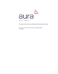 Condensed Interim Consolidated Financial Statements
