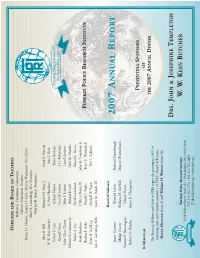 Foreign Policy Research Institute 2007 Annual Report
