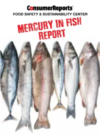 MERCURY in Fish Report