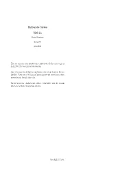 Multivariable Calculus Math 21A