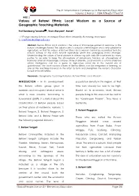 Values of Betawi Ethnic Local Wisdom As a Source of Geographic Teaching Materials
