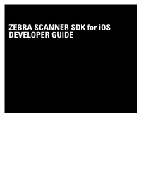 Zebra Scanner SDK for Ios Developer Guide (En)