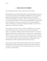 1. Public Health Statement