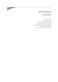 APPENDIX Laserdisc