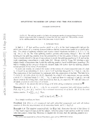 Arxiv:1609.04353V1 [Math.GT] 14 Sep 2016 K Sp(L) ≥ 2G4(Lβ#I=1Li) − N