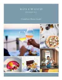 Complete Menu Guide
