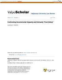 Confronting Governmental Impunity and Immunity "From Below"