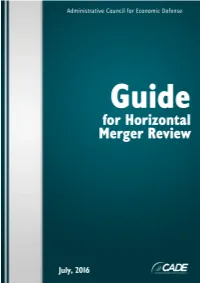 Guide for Horizontal Merger Review