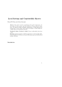 Local Systems and Constructible Sheaves