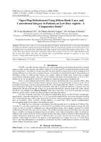 Open Flap Debridement Using 810Nm Diode Laser and Conventional Surgery in Patients on Low Dose Aspirin– a Comparative Study”