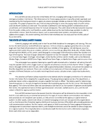 Public Safety Datacast Paging